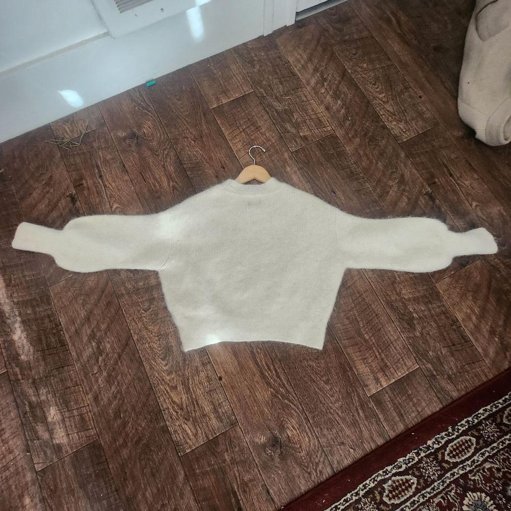 chunky knit cropped mohair Sweater - Picture 5 of 5
